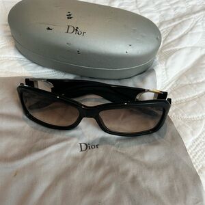 Dior Black and Silver Sunglasses